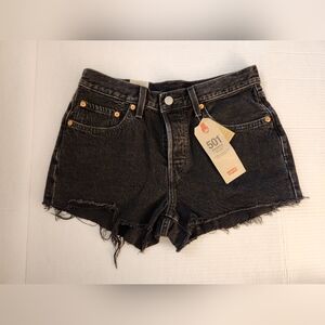 Levi's Women's Charcoal 501 Jean Shorts